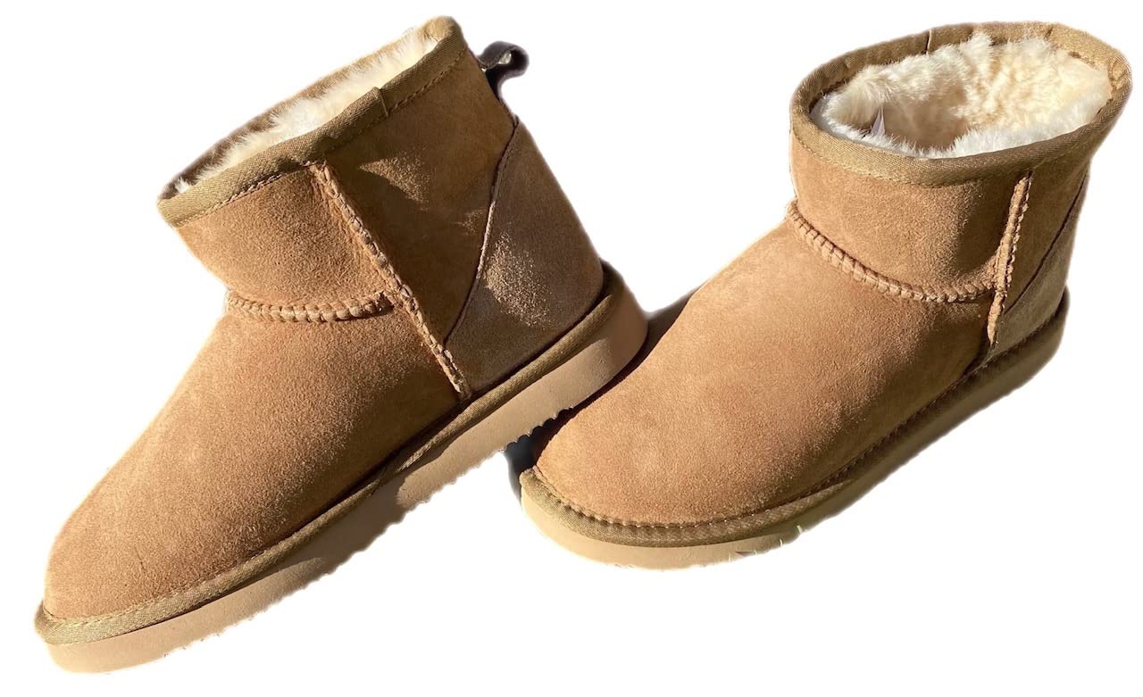Women's Casual Mini Wool Boots - Warm & Comfortable Winter Ankle Booties for Women | Perfect for Snow, Hiking & Everyday Wear