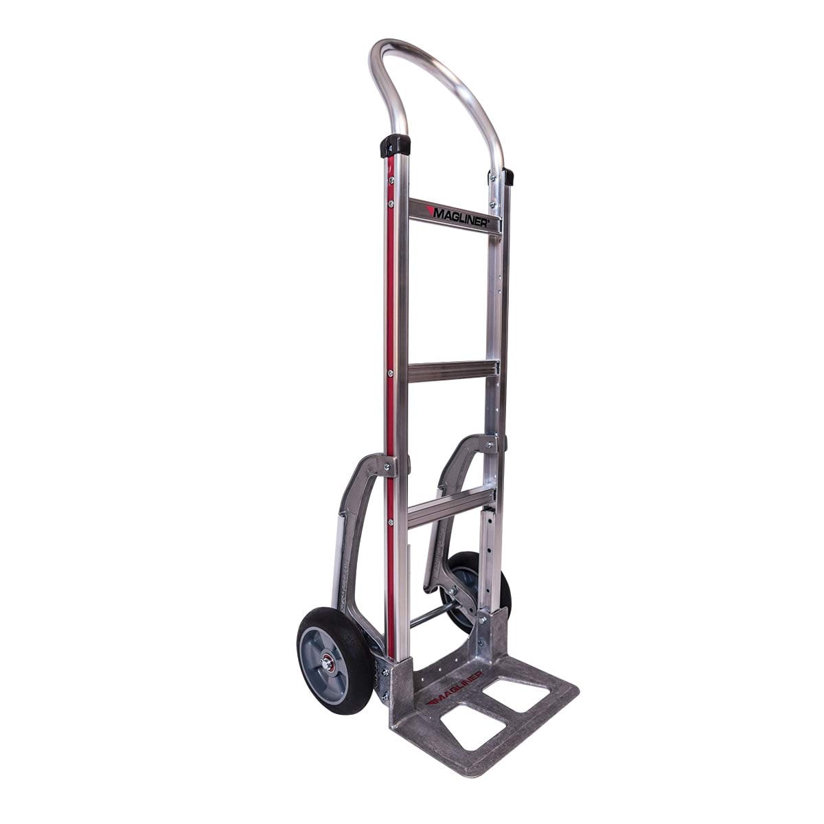 Magline HMK111AAA5 Aluminum Hand Truck with U Loop Handle & Straight Back Frame - 8