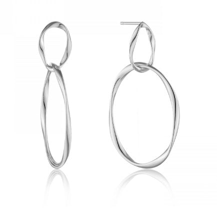 Sterling Silver Swirl Drop Earrings for Women - Elegant Dangle Jewelry for Parties, Weddings & Everyday Wear