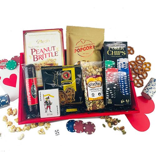 Premium Casino Night Poker Gift Set - Deluxe Poker Chips, Cards & Accessories for Game Nights, Parties & Gifts - Perfect for Poker Lovers & Casino Themed Events