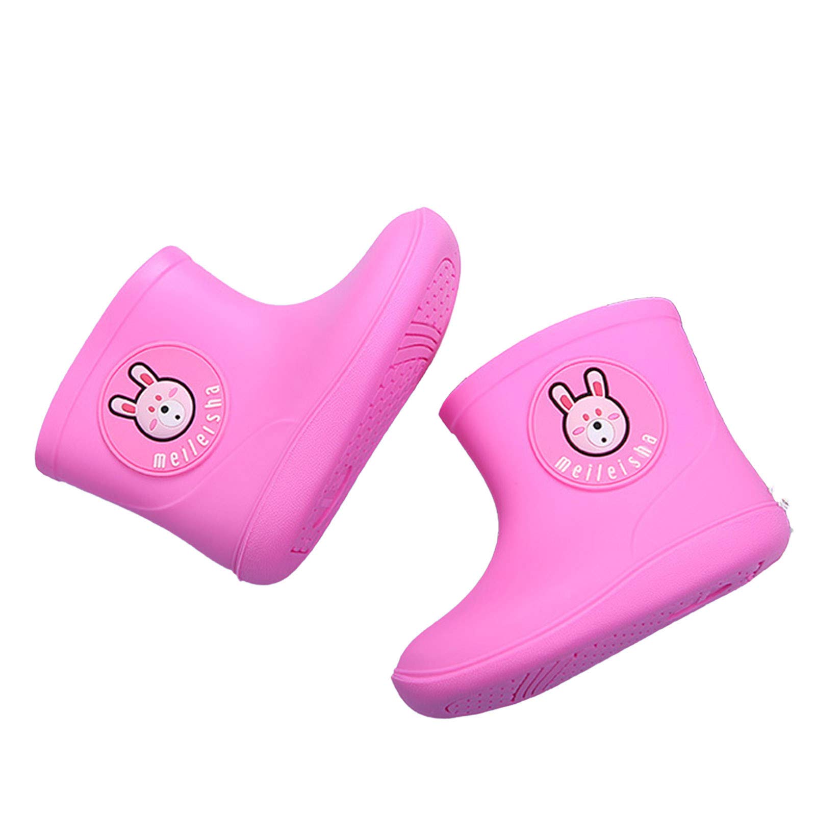 Toddler Rain Boots - Waterproof & Lightweight Baby Rain Boots for Boys & Girls - Easy On/Off Short Rain Boots for Kids - Perfect for Puddles, Playground & Outdoor Adventures