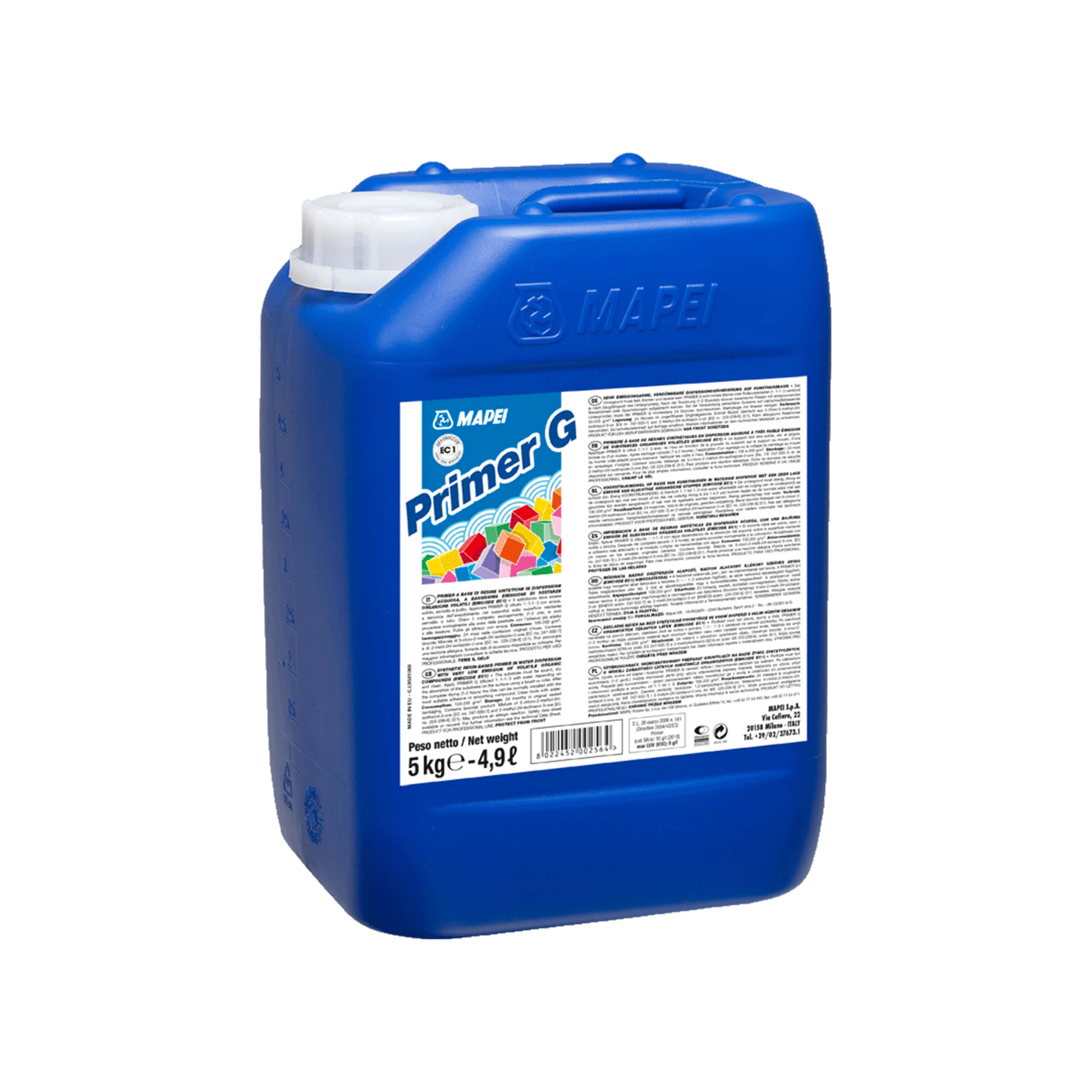 Mapei Primer G 5Kg - High-Performance Concrete Primer for Floors & Walls | Waterproof & Adhesion Booster | Ideal for Tile, Stone & Masonry Surfaces | Perfect for Bathrooms, Kitchens & Basements