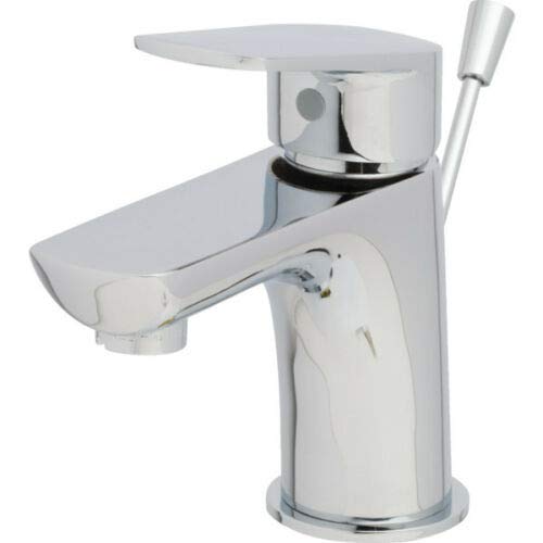 Seasons Gramercy Park Chrome Single Handle Bathroom Faucet with 50/50 Pop-Up Drain - Modern Water-Saving Bathroom Sink Faucet for Home & Hotel Renovation