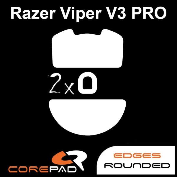 Corepad Skatez Mouse Feet for Razer Viper V3 Pro - Ultra Smooth Gliding Mouse Skates for Gaming - Perfect for FPS, MOBA, and Esports Performance