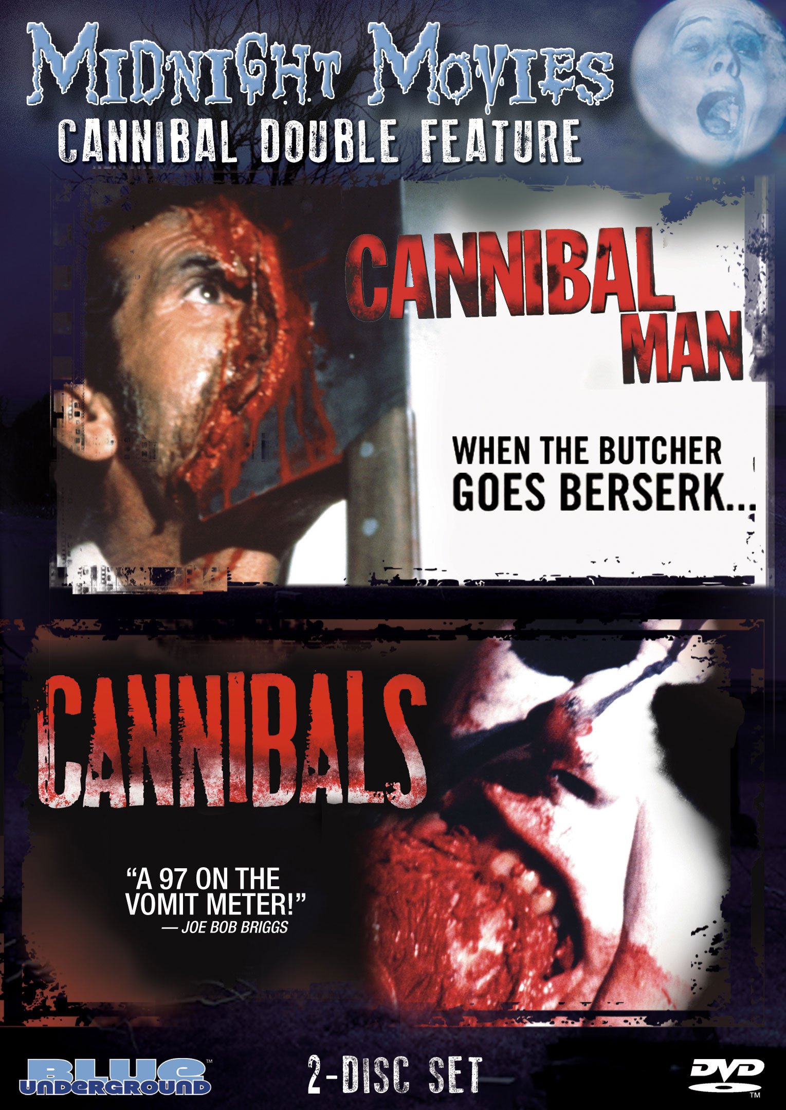 Midnight Movies Vol 8: Cannibal Double Feature (Cannibal Man & Cannibals) - Classic Horror DVD Collection for Movie Nights & Cult Film Enthusiasts