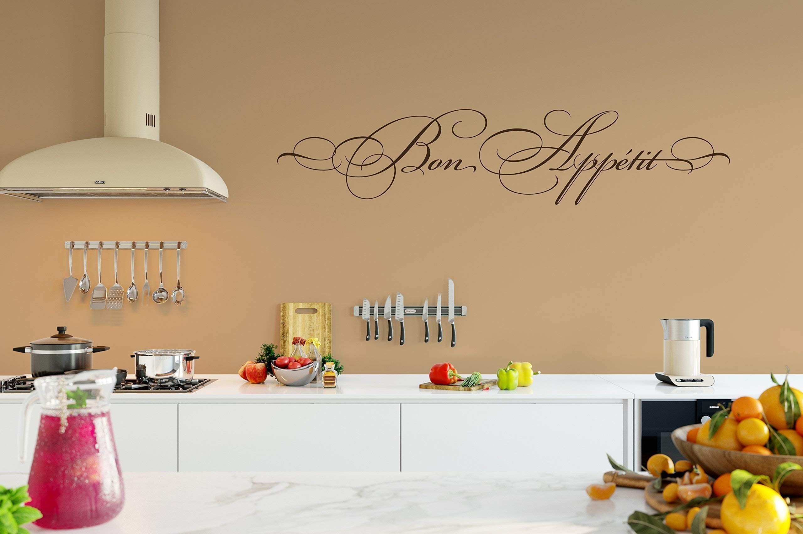 Bon Appetit Vinyl Wall Decal - Kitchen Decor for Dining & Breakfast Room