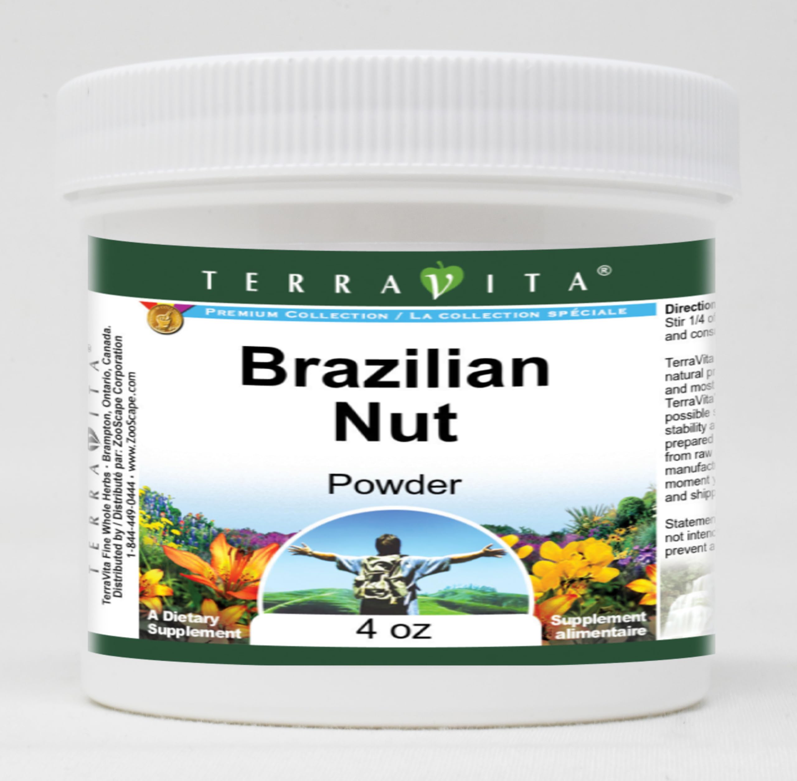 Organic Brazilian Nut Powder 4 oz (2 Pack) - Gluten-Free, Vegan Superfood for Smoothies, Baking & Healthy Snacks