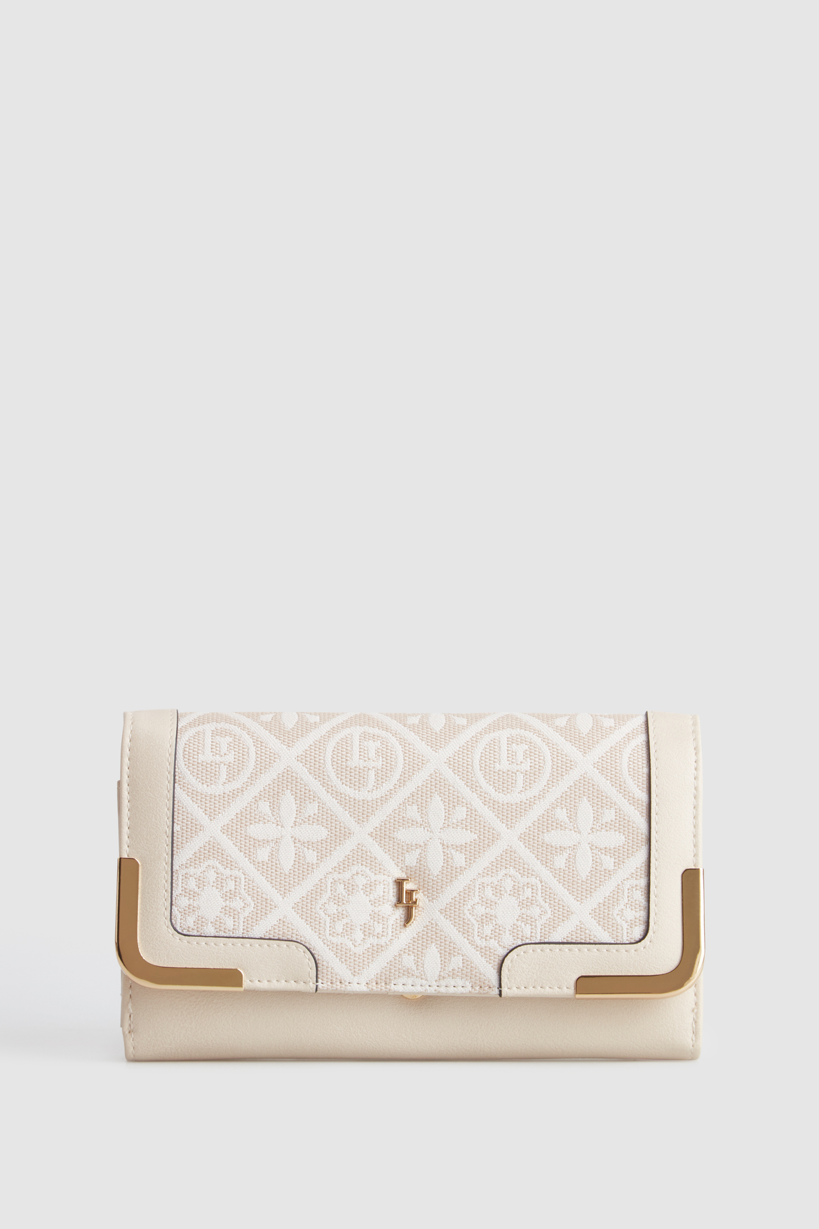Jacquard Large Clutch Wallet for Women - Elegant Crossbody Handbag with Wristlet Strap - Perfect for Parties, Weddings & Evening Events
