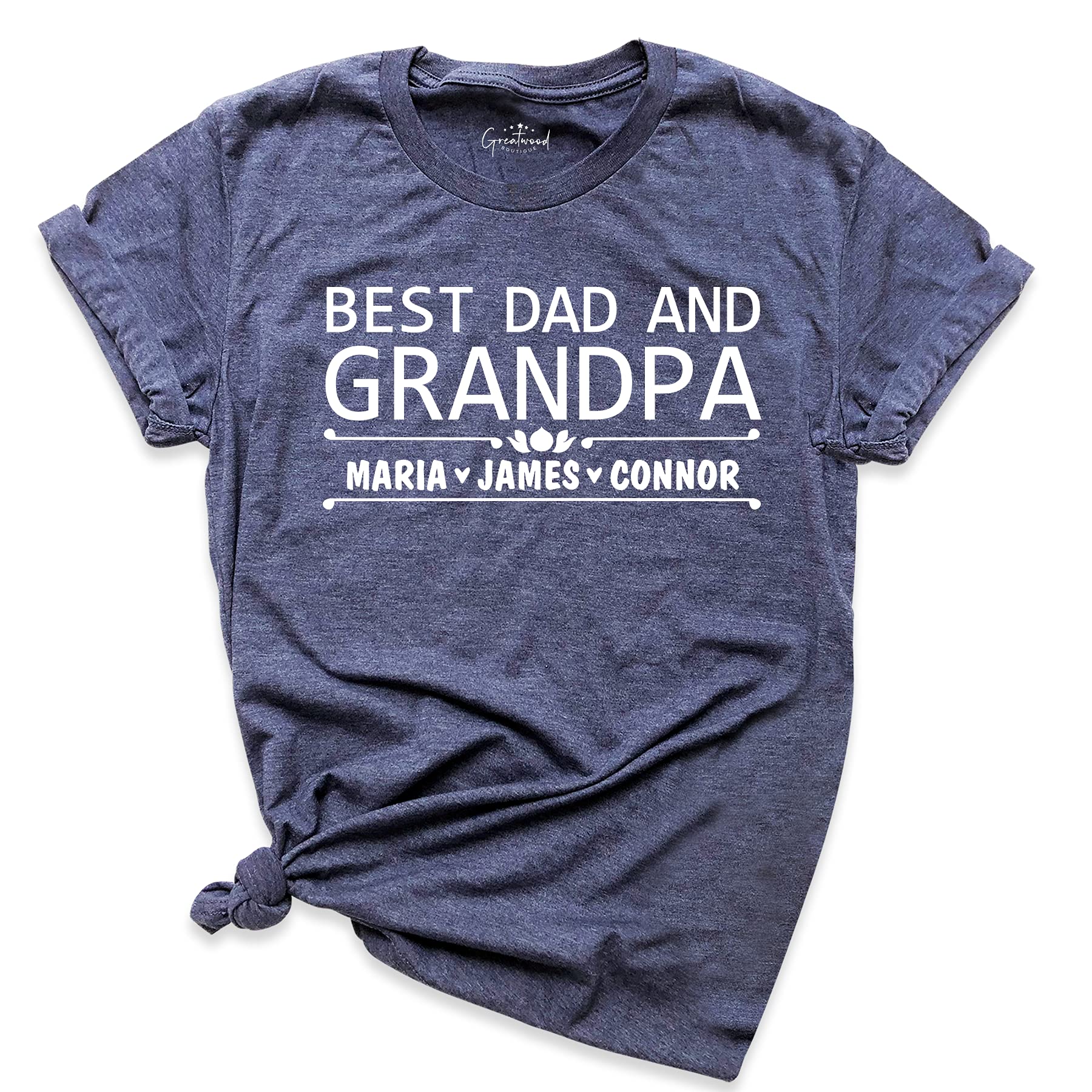 Best Custom Grandpa Shirt for Dad - Funny Grandfather Gifts Graphic Tee - Perfect for Father's Day, Family Reunions & Grandchild Bonding Moments