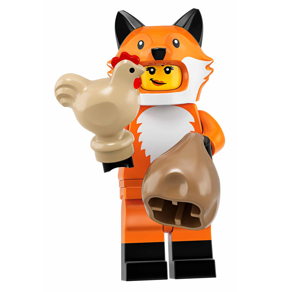 LEGO Minifigure Series 19 Fox Costume Girl - Collectible Building Toy for Kids & Adults - Perfect for Halloween Dress-Up, Cosplay & Display Collections