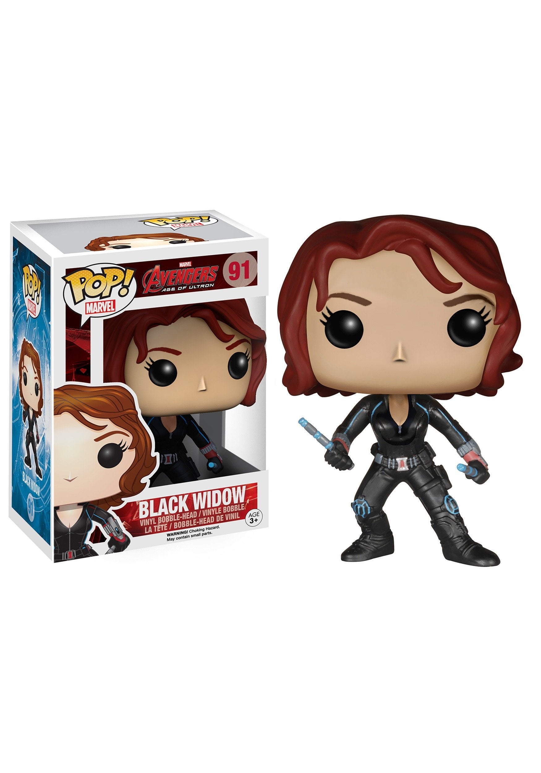 Avengers Black Widow #91 Pop Vinyl Figure - Collectible Marvel Superhero Toy for Display & Gifts - Perfect for Comic Fans, Movie Lovers & Pop Culture Enthusiasts