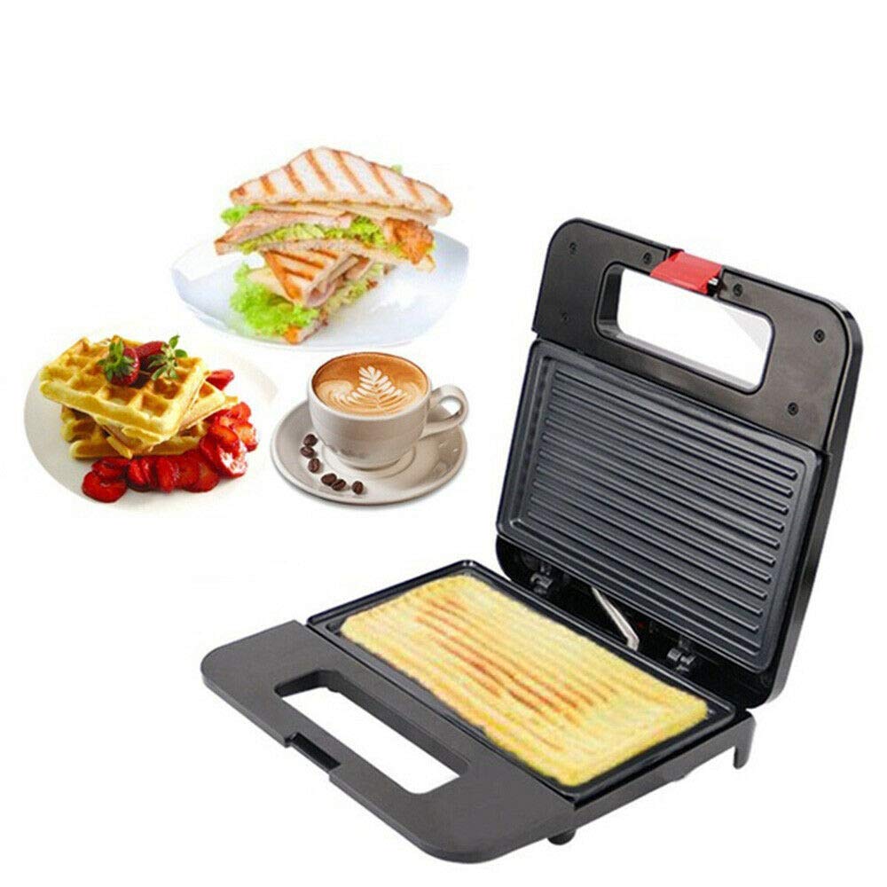 NFY Sandwich Toaster & Waffle Maker with Detachable Non-Stick Plates, Cool-Touch Handle - Perfect for Panini, Toast, and Waffles - Ideal for Home, Office, and Breakfast Lovers