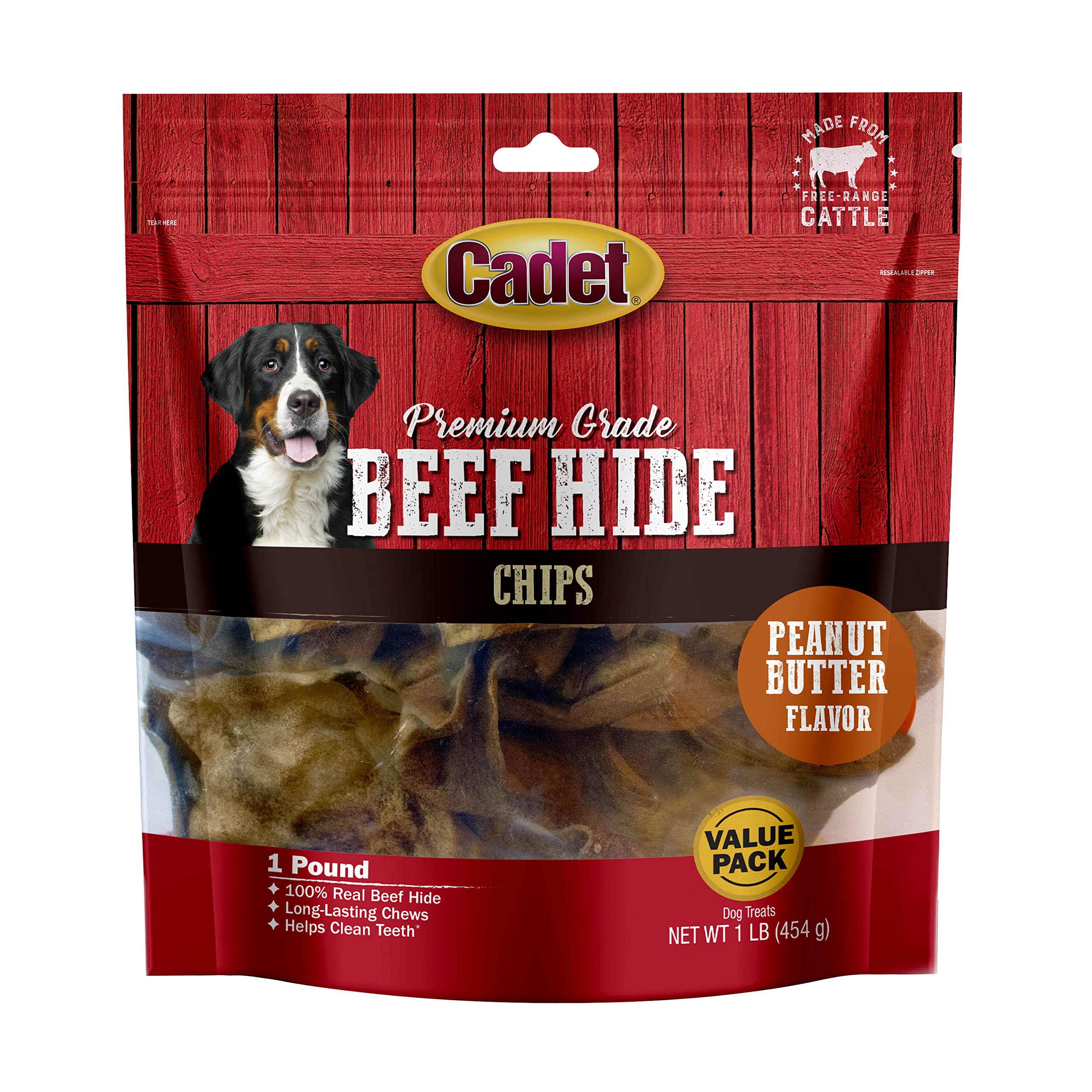 Premium Grade Beef Hide Dog Chews - Natural Rawhide Treats for Small, Medium & Large Dogs - Long Lasting Dental Chews for Puppies & Adult Dogs - Perfect for Training, Teething & Dental Health