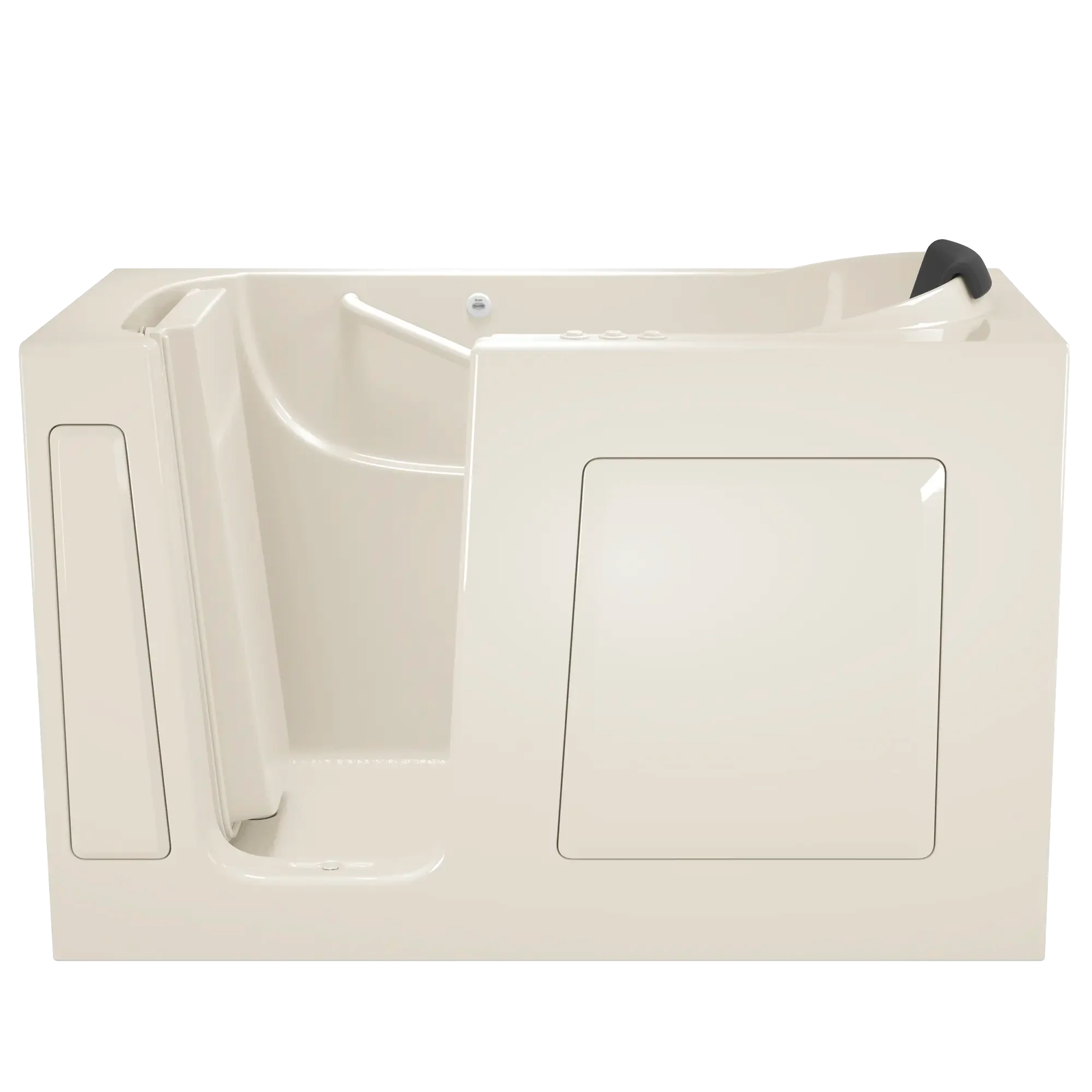 Premium 30 x 60 Inch Gelcoat Walk-In Bathtub with Air Spa & Whirlpool Systems - Left Hand Drain - Ideal for Elderly & Mobility Support, Spa-Like Relaxation at Home