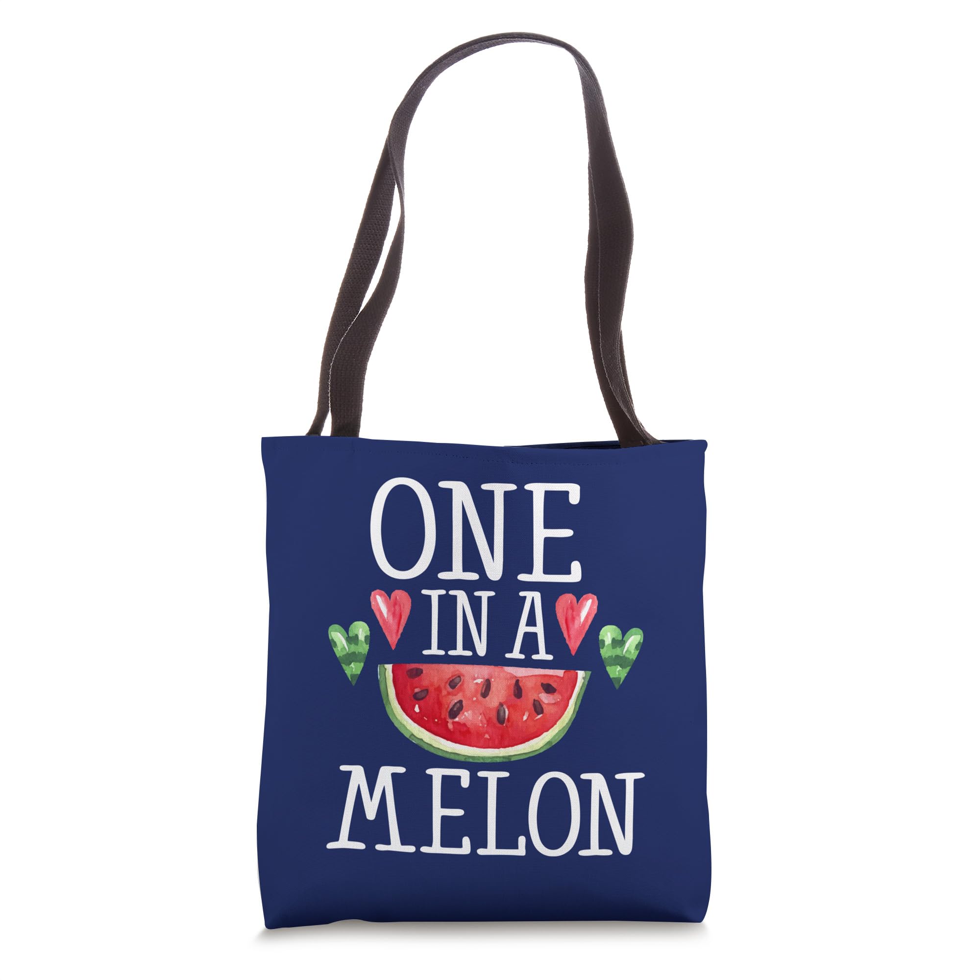 Stylish One In A Melon Tote Bag - Cute Watermelon Print Reusable Shopping Bag - Perfect for Groceries, Beach Trips & Farmers Market