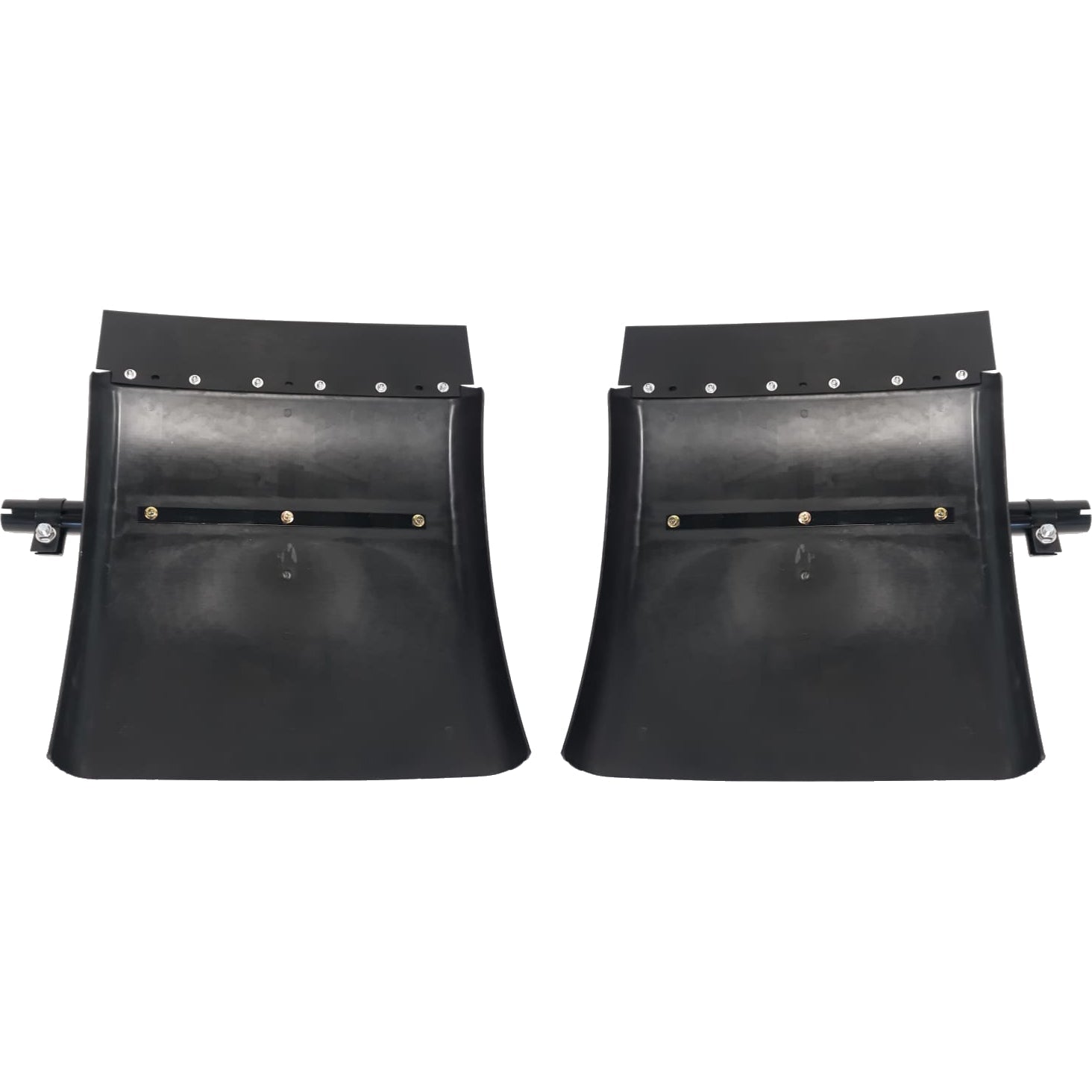 Fortpro 24x24 Black Poly Quarter Fenders Pair (F247581) - Heavy-Duty Truck & Trailer Mud Flaps for Semi Trucks, Pickups & Commercial Vehicles
