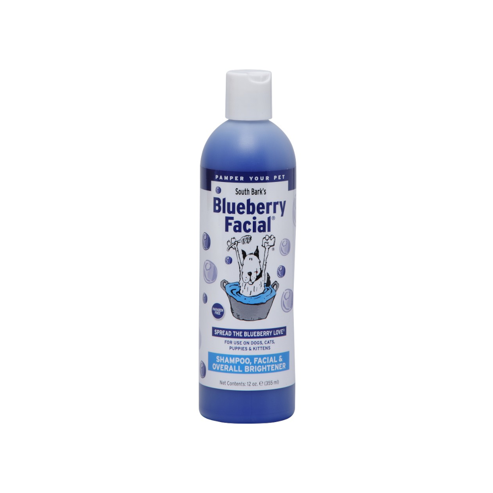 Natural Blueberry Facial Shampoo for Dogs & Cats - Gentle Cleansing & Deodorizing Pet Wash - Perfect for Sensitive Skin & Tear Stain Removal