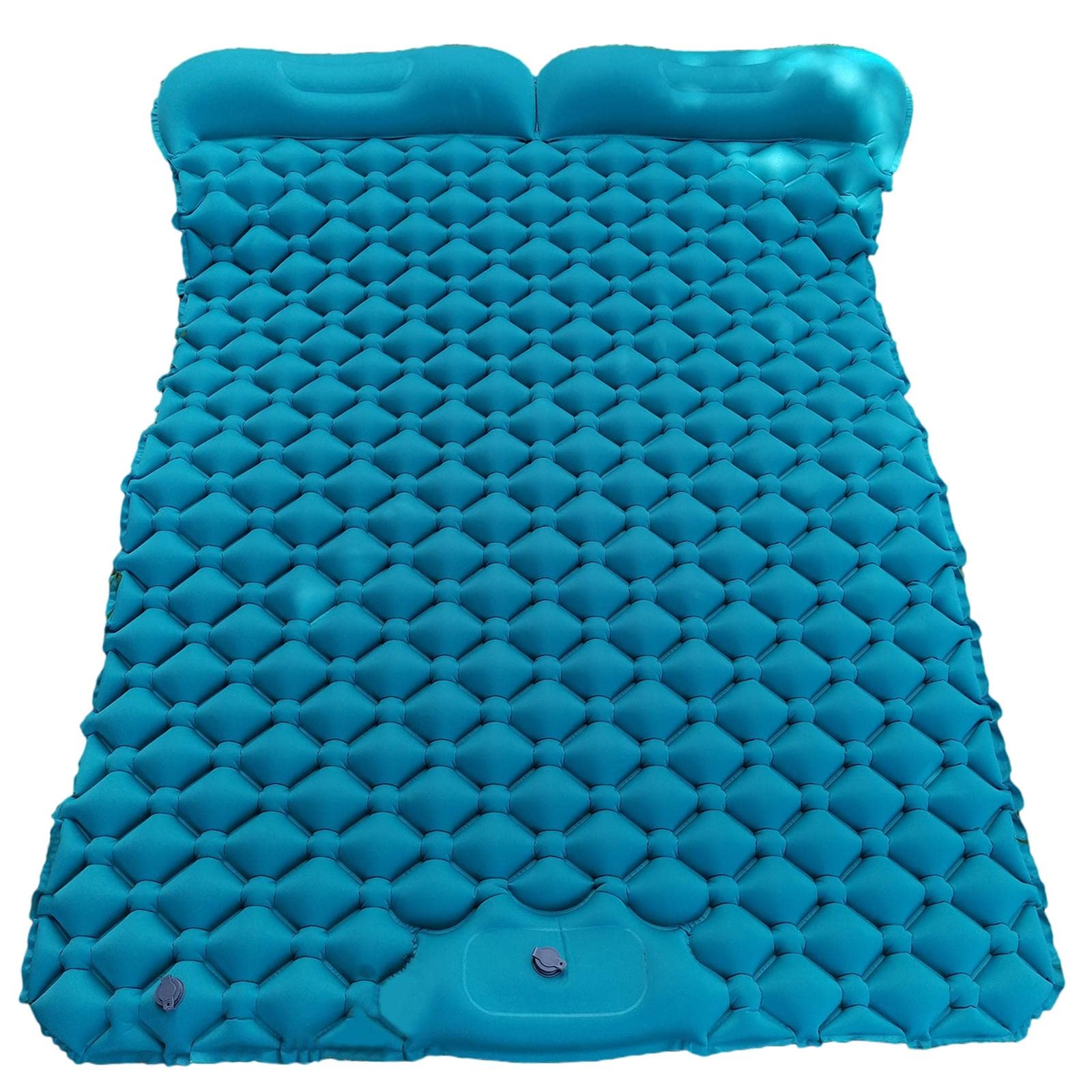 Milageto Portable Inflatable 2 Person Camping Sleeping Pad - Double Air Mattress for Hiking, Backpacking & Outdoor Adventures - Lightweight & Compact Air Bed Cushion - Perfect for Couples Camping, Road Trips & Beach Use
