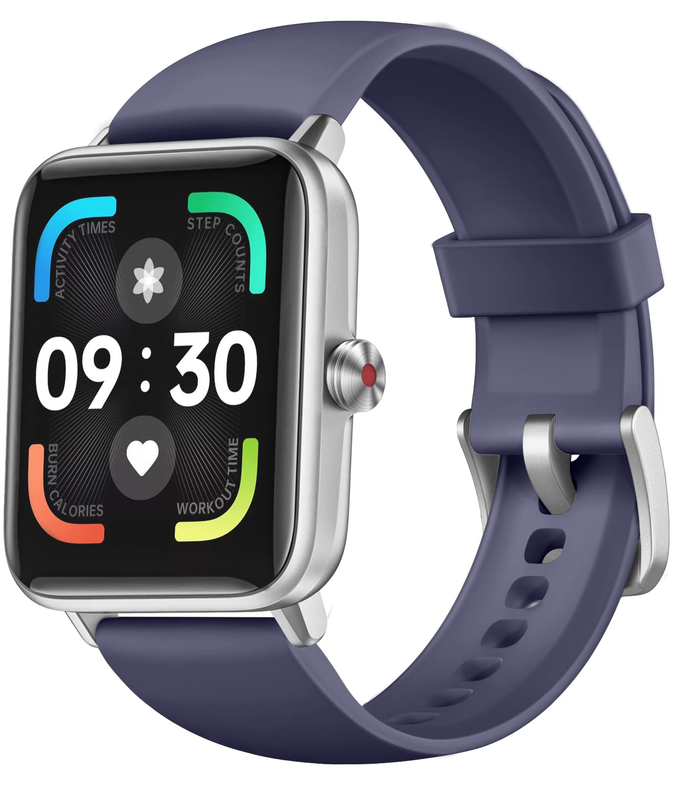 Dirrelo Smart Watch for Android & iPhone - Fitness Tracker with Blood Oxygen, Heart Rate & Sleep Monitor - Step Counter for Women & Men - Waterproof Activity Tracker for Running, Swimming & Daily Use (Blue Grey)