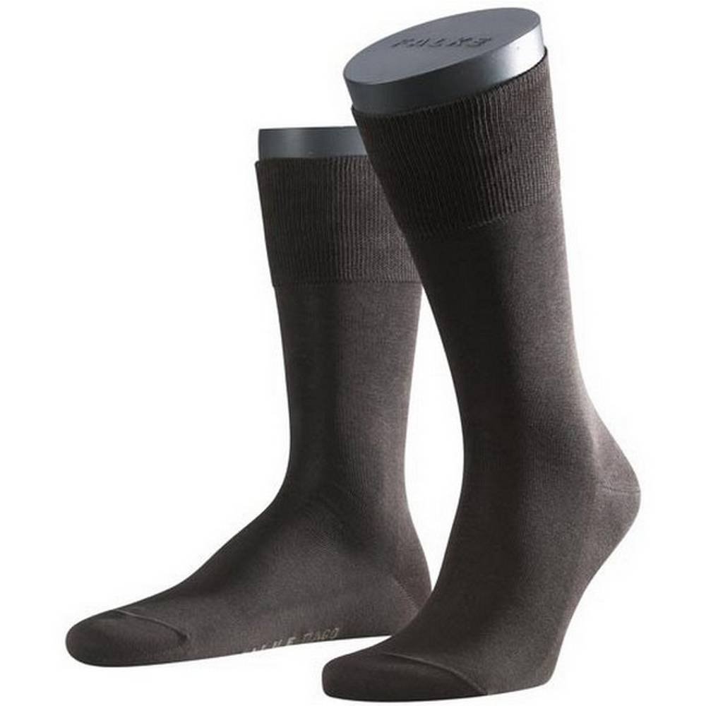 Falke Men's Tiago Socks - Premium Brown Cotton Casual Socks for Everyday Wear, Work & Outdoor Activities