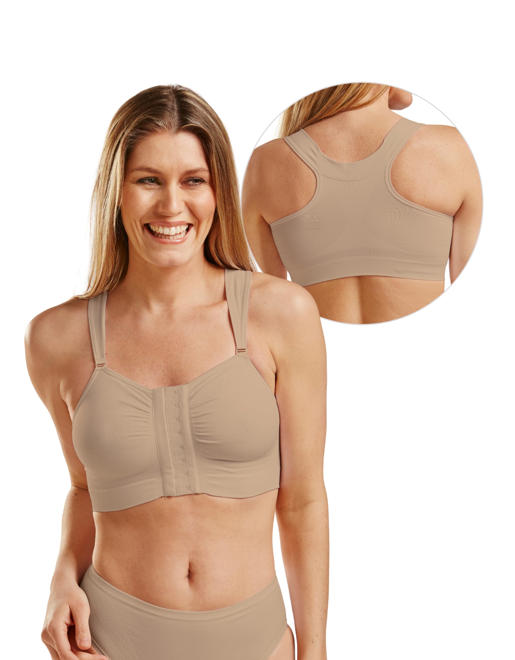 Bella Front Closure Comfort Sleep Bra #3212 - Wireless Support for Women, Soft Lounge & Nightwear, Perfect for Relaxing at Home or Sleeping
