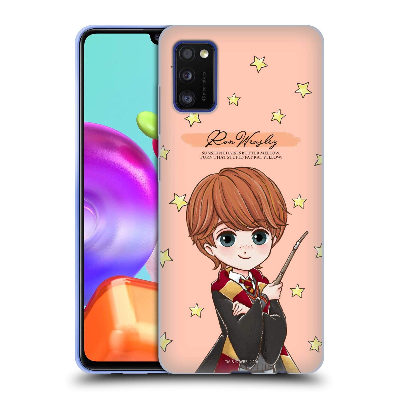 Harry Potter Ron Weasley Deathly Hallows Samsung Galaxy A41 Case - Officially Licensed Soft Gel Phone Cover for Protection & Style | Perfect for Fans, Daily Use & Gift Giving