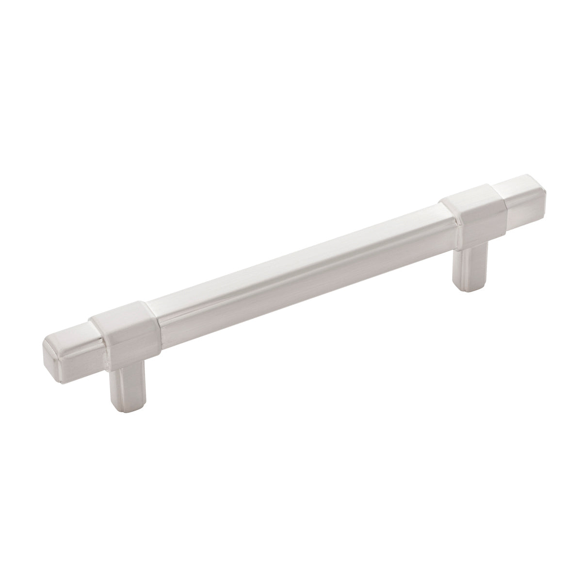 Monroe Pull 5 1/16 Inch (128mm) Center to Center Cabinet Handle - Satin Nickel Finish - Perfect for Kitchen Cabinets, Drawers & Furniture Hardware