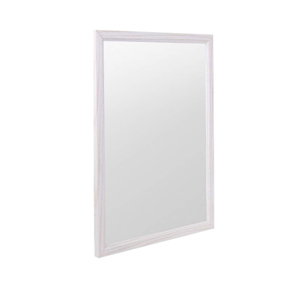 Premium Wall Mounted Bathroom Mirror with Shelf - HD Anti-Fog Modern Vanity Mirror for Makeup & Shaving, White Framed Luxury Dressing Mirror (Without Shelf) | Perfect for Bathroom Decor, Bedroom Vanity & Spa-Like Experience