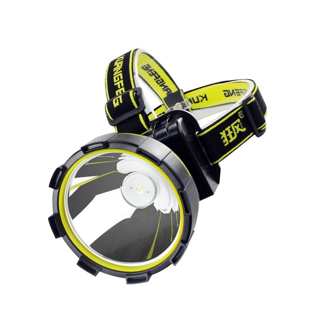 TONPOP Rechargeable LED Headlamp - 1000 Lumen Bright Light, Waterproof Head Mounted Flashlight for Night Fishing, Camping, Hiking, Mining & Outdoor Adventures (Black) - Perfect for Hands-Free Lighting in Dark Environments
