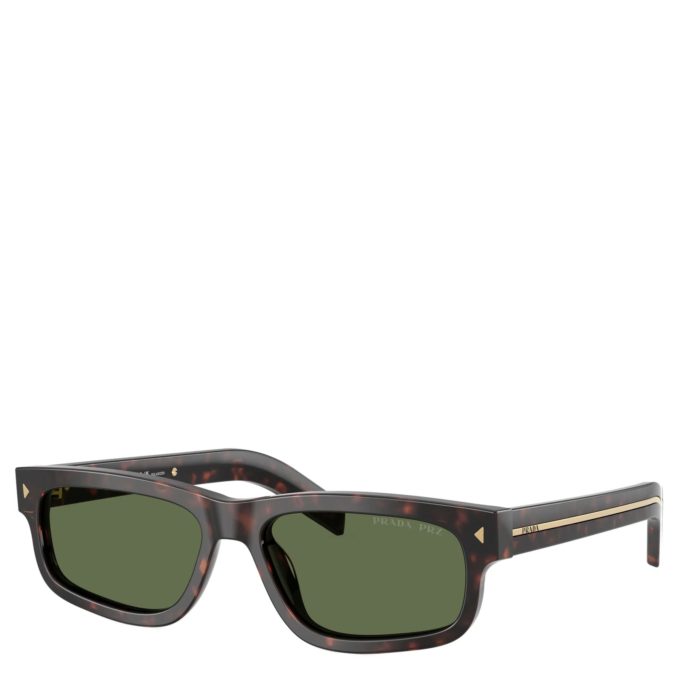 PRADA 0PR B11S Rivet Plaque Tortoise Shell Polarized Sunglasses for Women - UV Protection & Fashion Statement - Perfect for Driving, Beach & Outdoor Activities