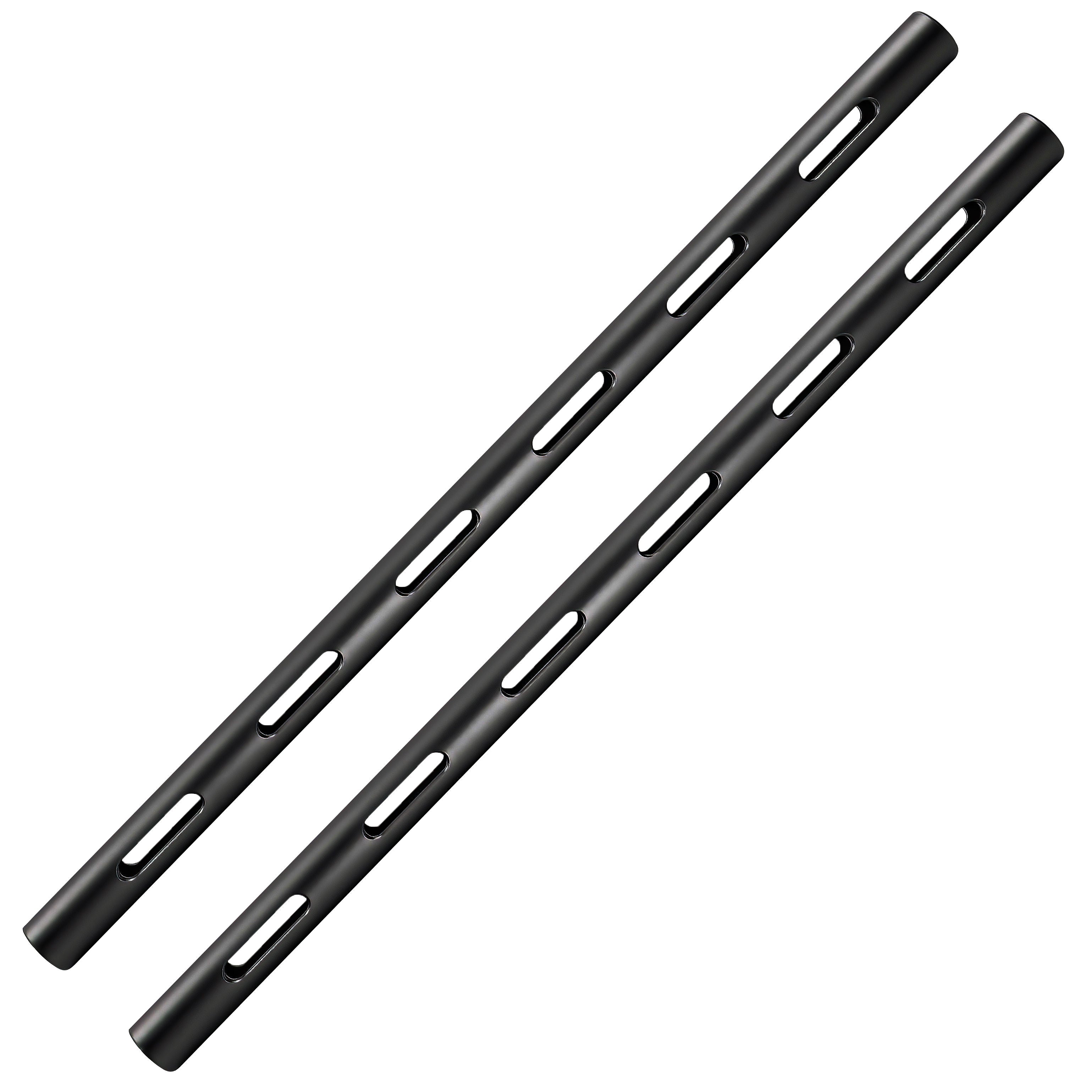 Kondor Blue 12'' PPSH 15MM Threaded Black Camera Support Rods (2 Pack) - Perfect for DSLR Rigging, Cinema Camera Support & Film Production Accessories