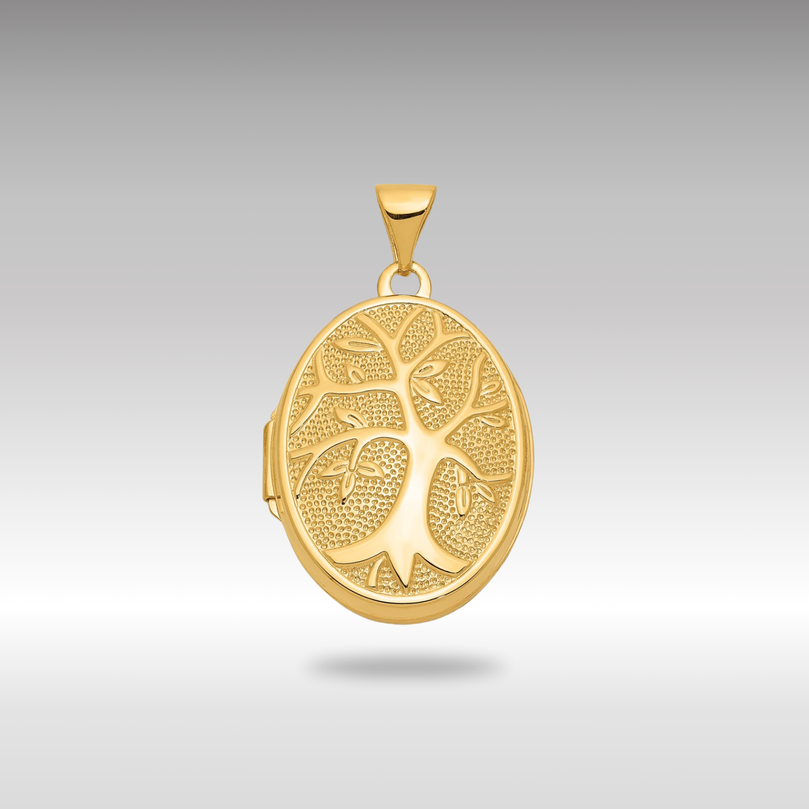 21x16mm Gold Oval Tree of Life Locket Pendant Necklace - XL698 Model - Perfect for Gifts, Memorial Jewelry & Spiritual Protection