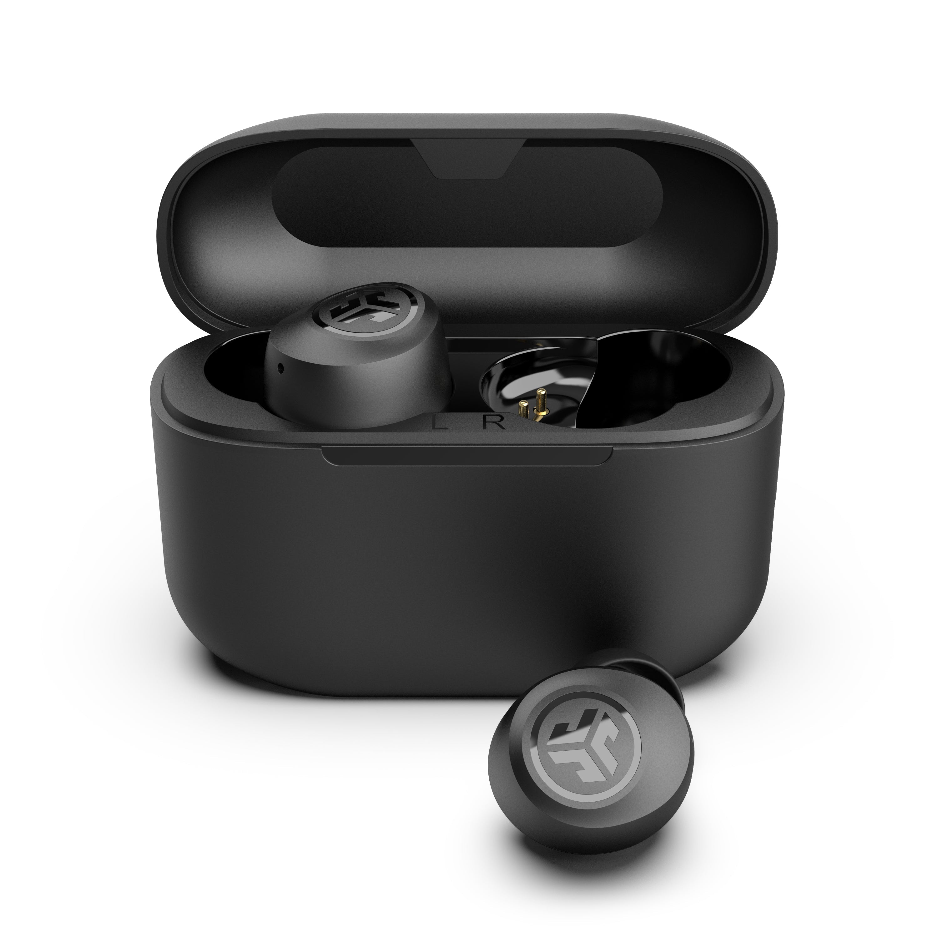 GO Air POP True Wireless Earbuds - Bluetooth 5.0 Headphones with 20H Playtime, IPX4 Waterproof, Built-in Mic for Calls - Perfect for Gym, Running & Travel (Black)