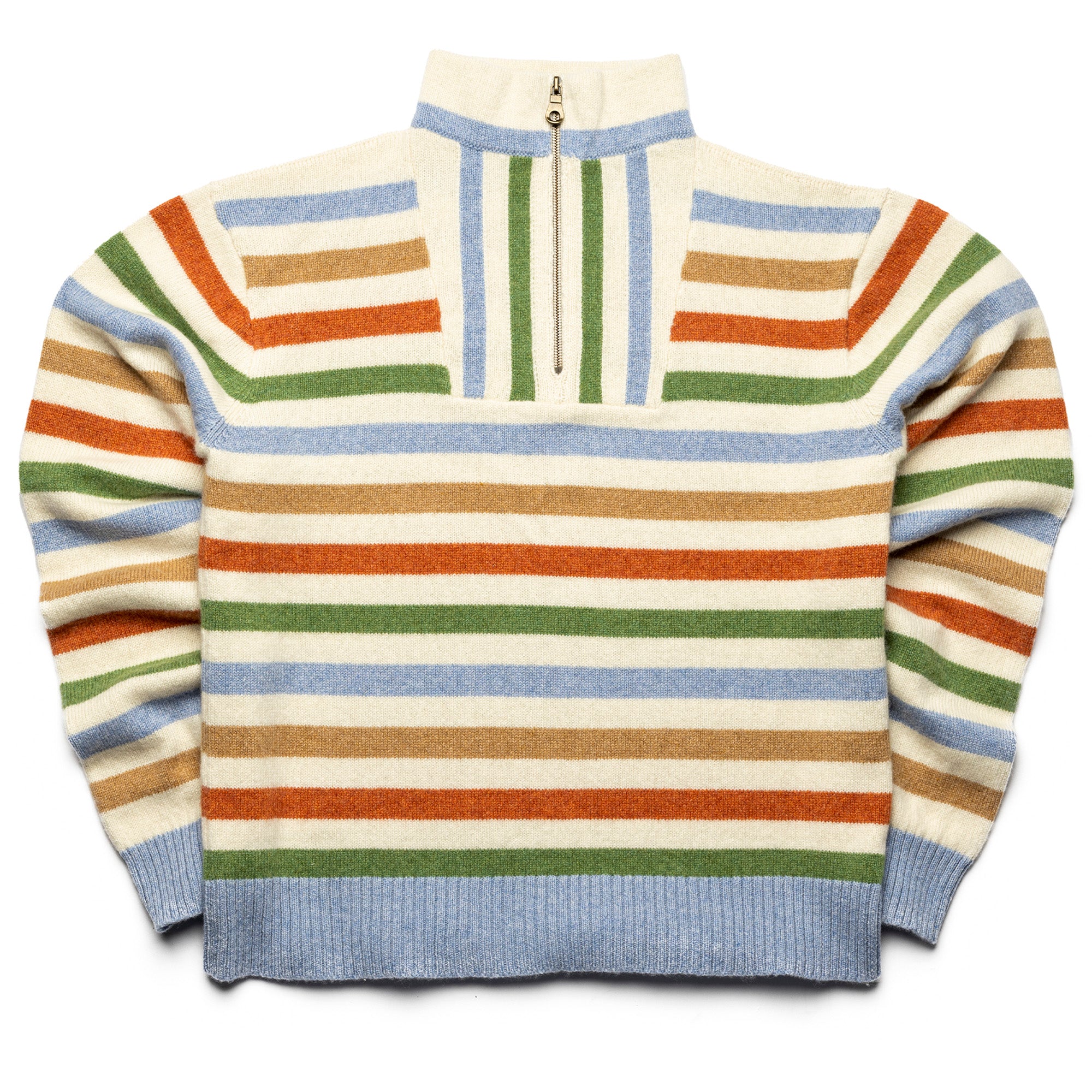Harden Striped Sweater for Men - Blue, Camel, Green & Orange Color Options | Casual Wear & Street Style Fashion