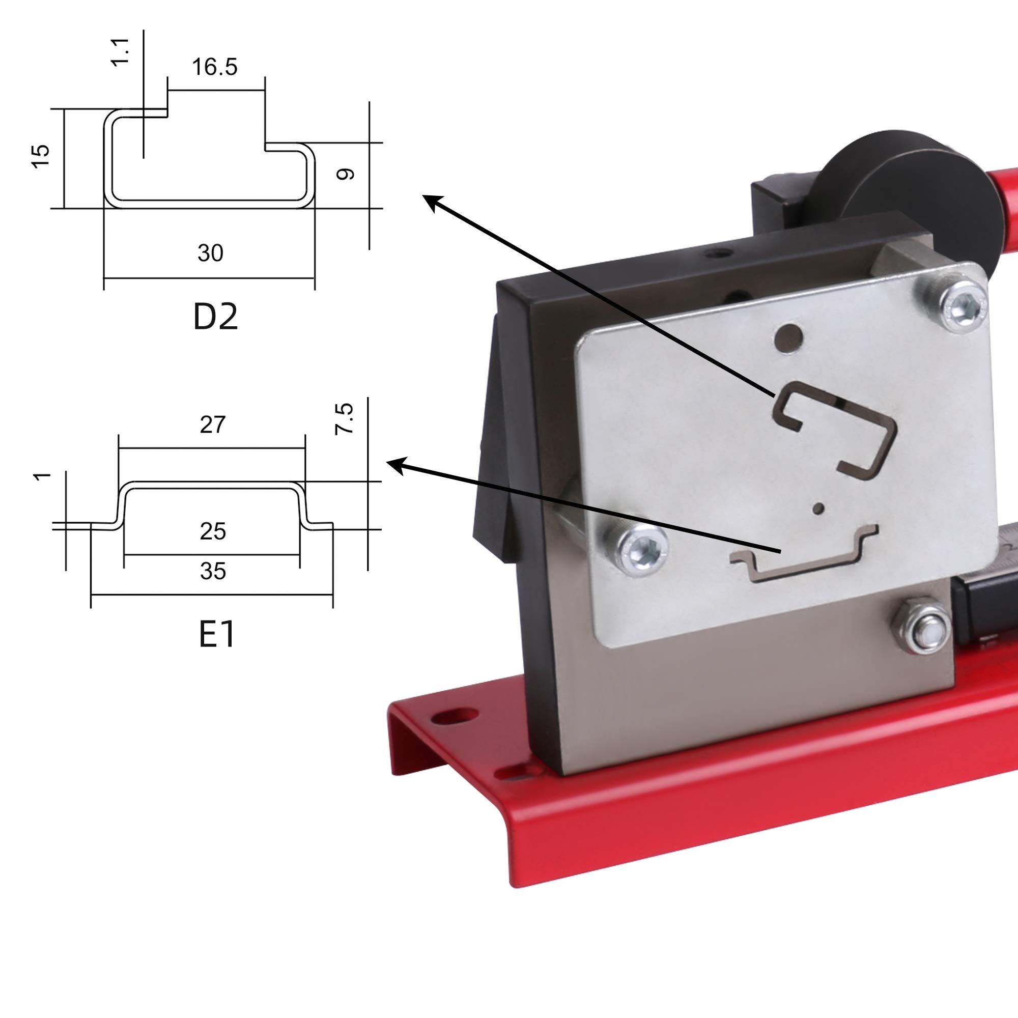 DIN Rail Cutter Tool with Guide & Measuring Ruler - Professional DIN Rail Cutting Tool for Electrical Panel Installation - Perfect for Industrial, Commercial, and DIY Electrical Projects