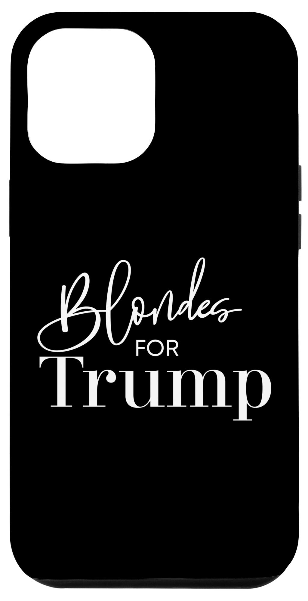 iPhone 12 Pro Max Case - Trump 2020 Republican Gifts with Blonde Hair Design - Perfect for Political Supporters & Campaign Events