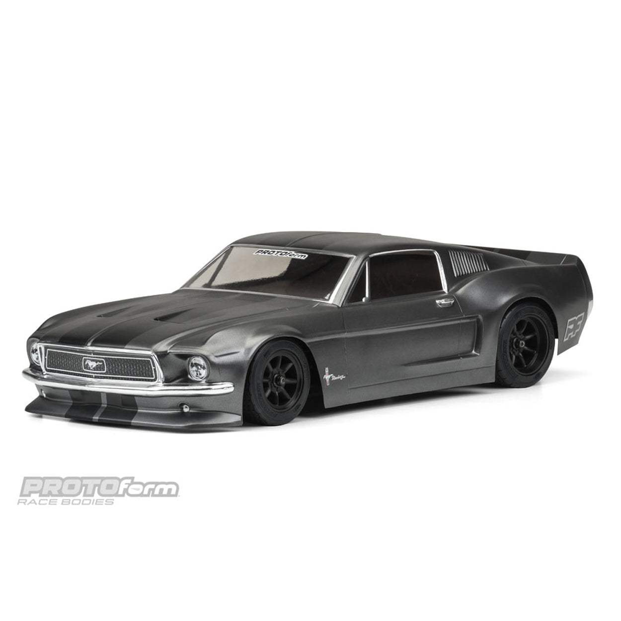 1968 Ford Mustang 1/10 Scale Clear RC Car Body for Drift Racing and Model Car Collection - Perfect for Hobbyists and RC Enthusiasts