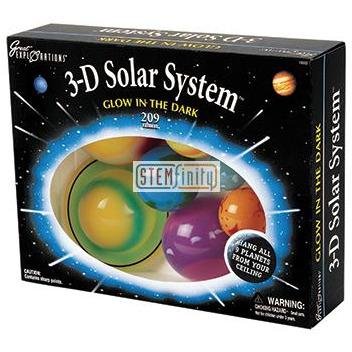 Glowing 3D Solar System Model Kit - Educational Astronomy Decor for Kids & Adults - Perfect for Bedroom, Classroom & Science Learning