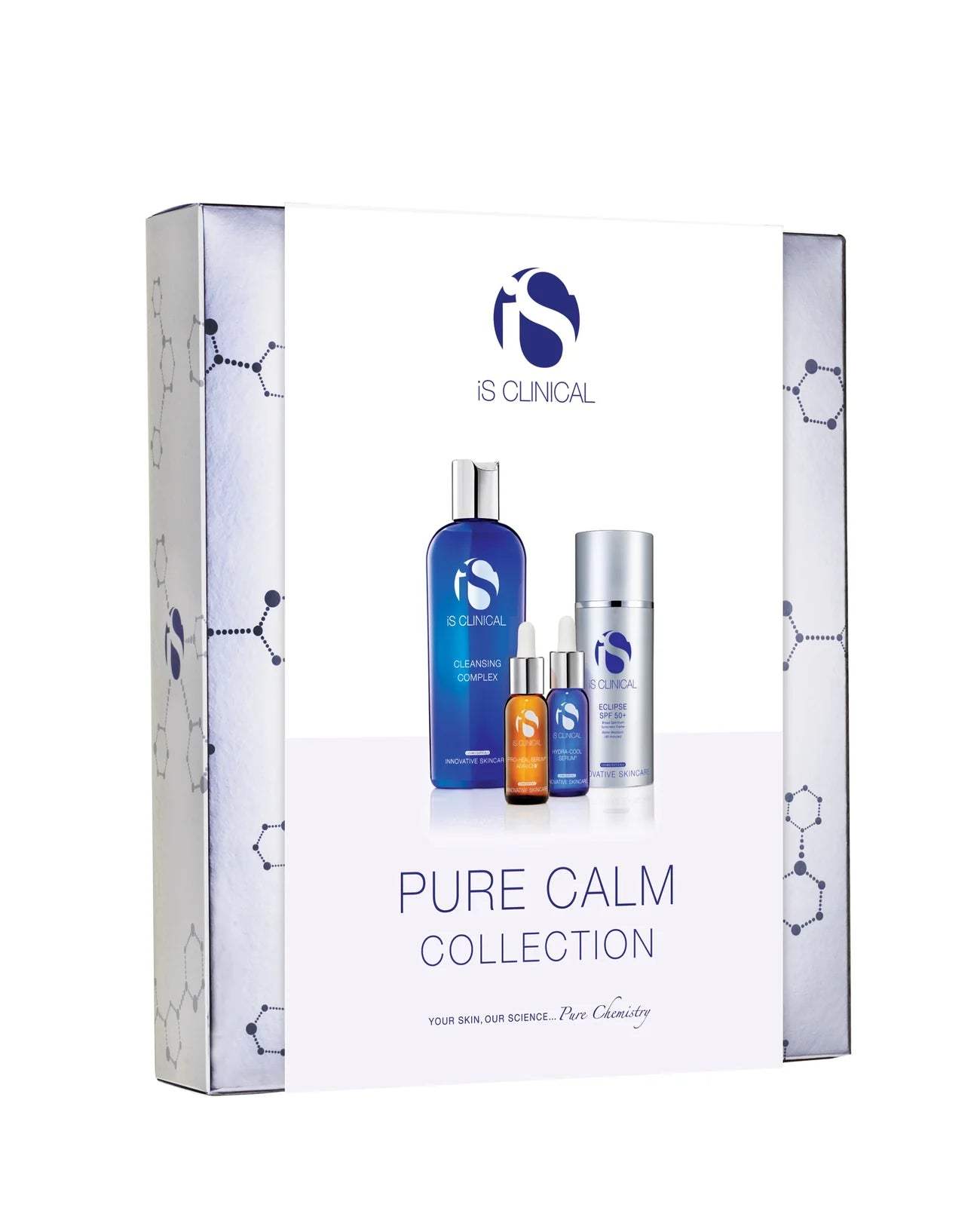 iS Clinical Pure Calm Collection - Soothing Skincare Set for Sensitive Skin | Hydrating Face Cream, Gentle Cleanser & Repairing Serum | Perfect for Dry, Irritated Skin Care Routine