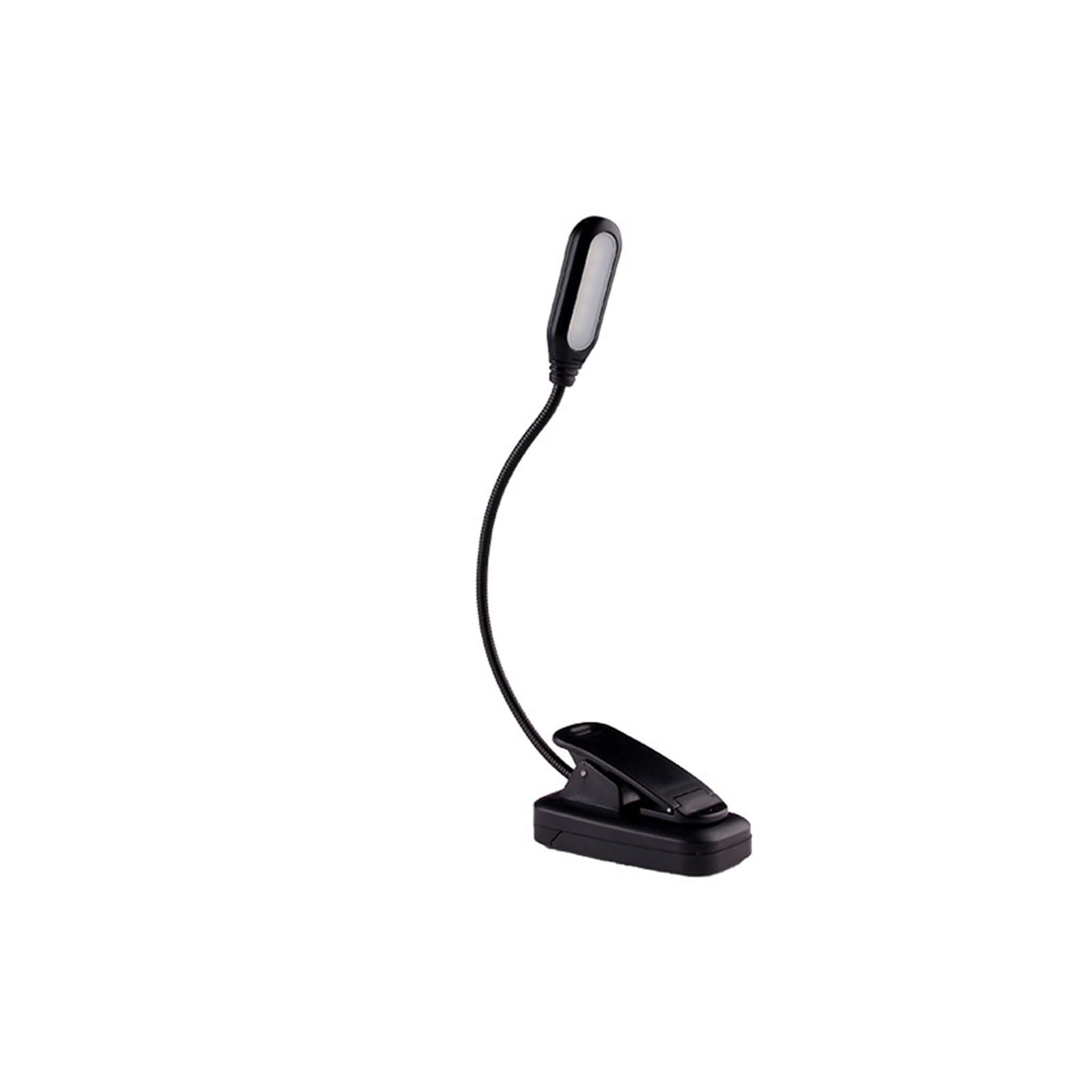 USB Rechargeable Book Light with 5 LED & 3 Brightness Levels - Dimmable Reading Light for Bedside, Warm/Cool Clip-On Lamp - Perfect for Night Reading, Studying, and Travel (USB Charging)