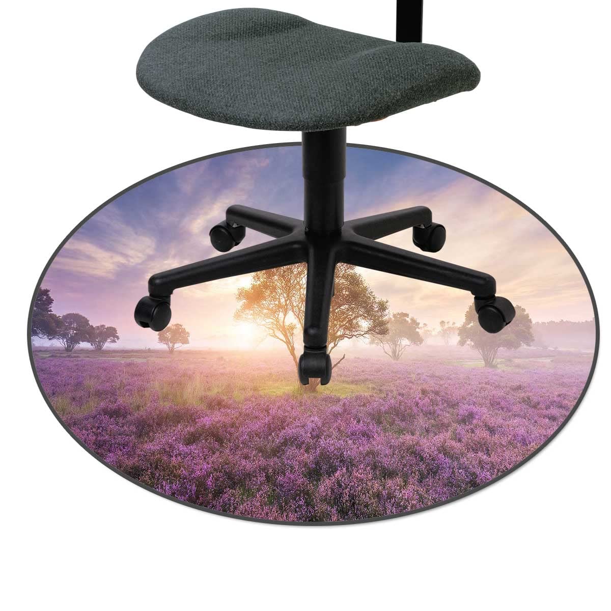 Waterproof 35 Inch Chair Mat for Office Desk - Scenic Prints Carpet Protector for Computer Chairs | Perfect for Home Office, Gaming & Workspace Floor Protection