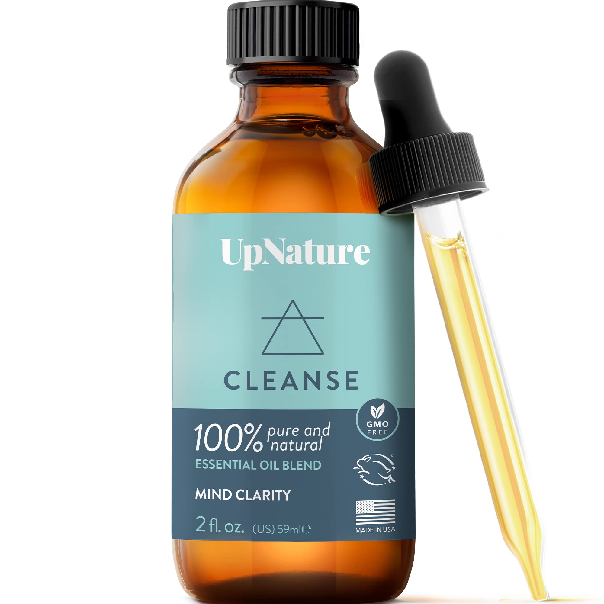 Cleanse & Purify Essential Oil Blend 2oz - Rosemary, Citronella, Lavender & Lemon Oil for Mind Clarity, Air Purification & Skin Soothing | Aromatherapy, Home Diffuser, Massage & Natural Cleaning Solution