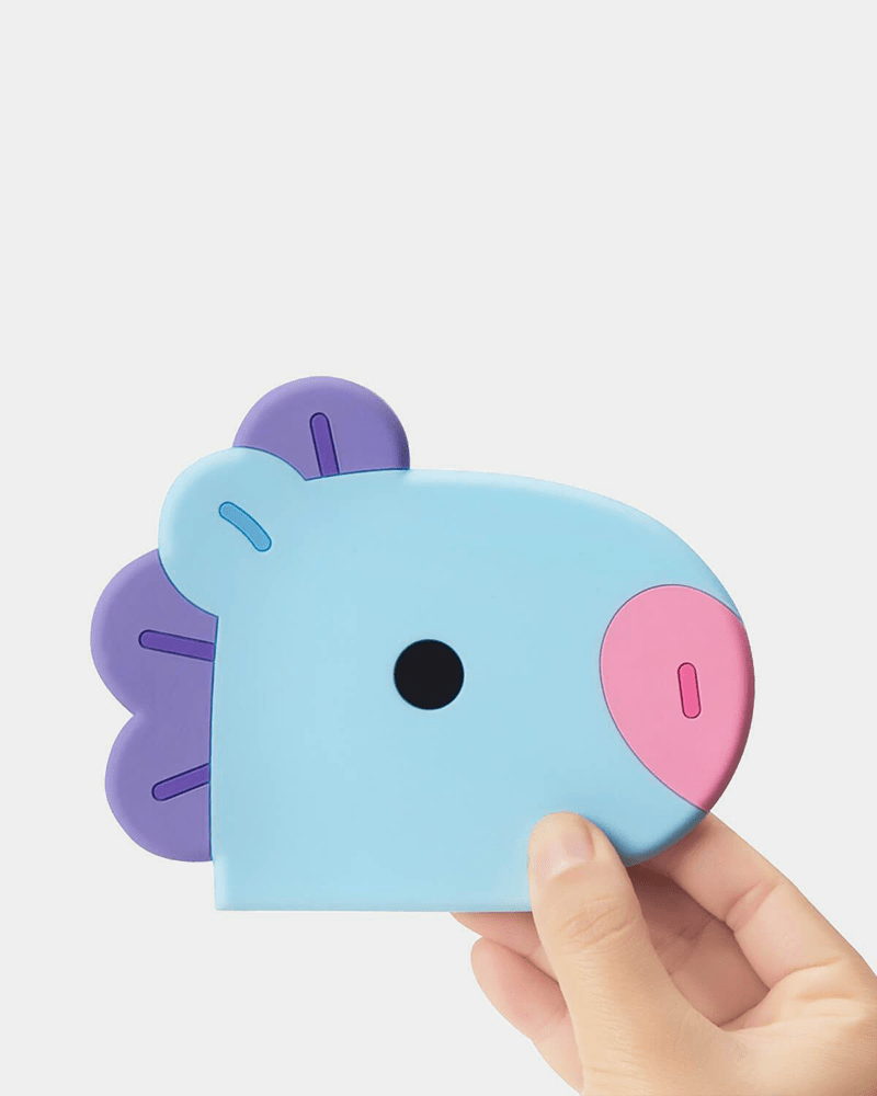 BT21 MANG BABY Silicone Coaster Set of 4 - Cute Cartoon Non-Slip Drink Coasters for Home, Office & Cafe - Perfect for Coffee, Tea & Beverages