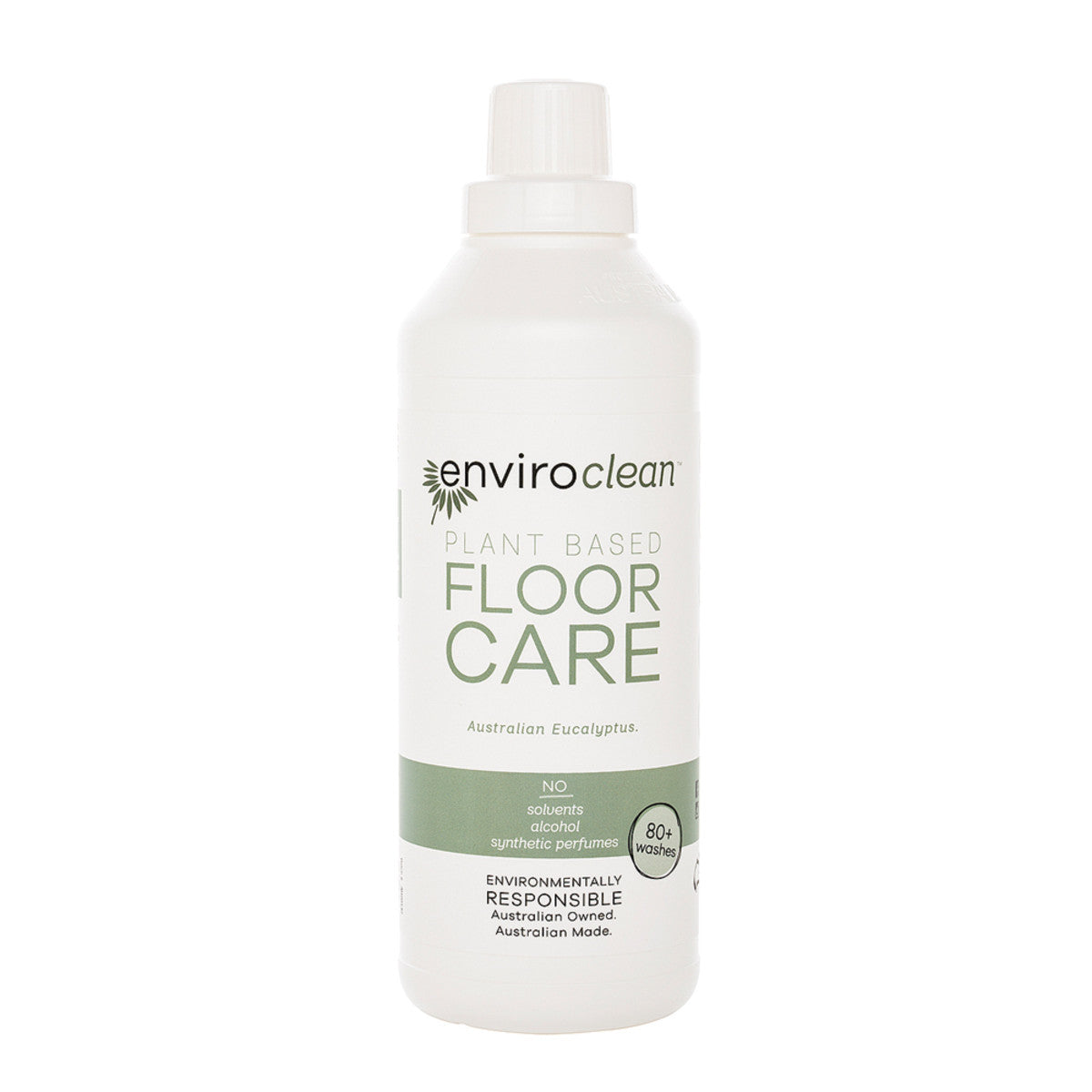 ENVIROCLEAN Plant-Based Australian Eucalyptus Floor Cleaner 1L - Eco-Friendly Hardwood & Tile Floor Care Solution for Home & Office Cleaning