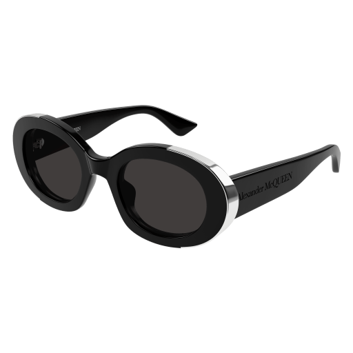 Alexander McQueen AM0445S 001 Sunglasses - Luxury Designer Shades for Women & Men | Perfect for Outdoor Activities, Beach, and Fashion Statements