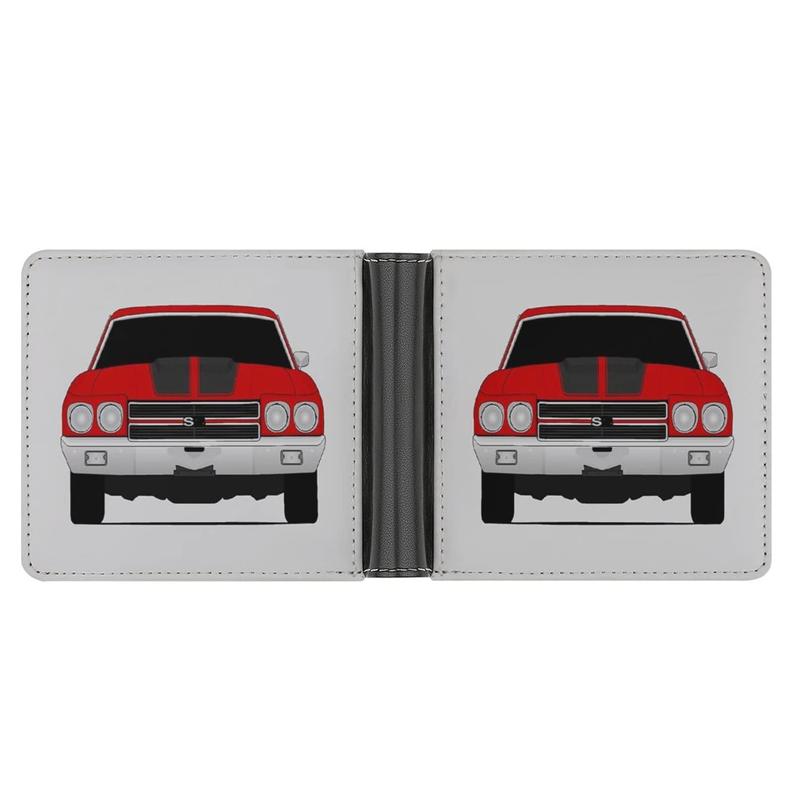 Premium Slim Bifold Leather Wallet for Men - RFID Blocking Credit Card Holder (6 Slots) - Durable Unisex Wallet for Sports Car Enthusiasts - Perfect for Everyday Use, Travel & Business