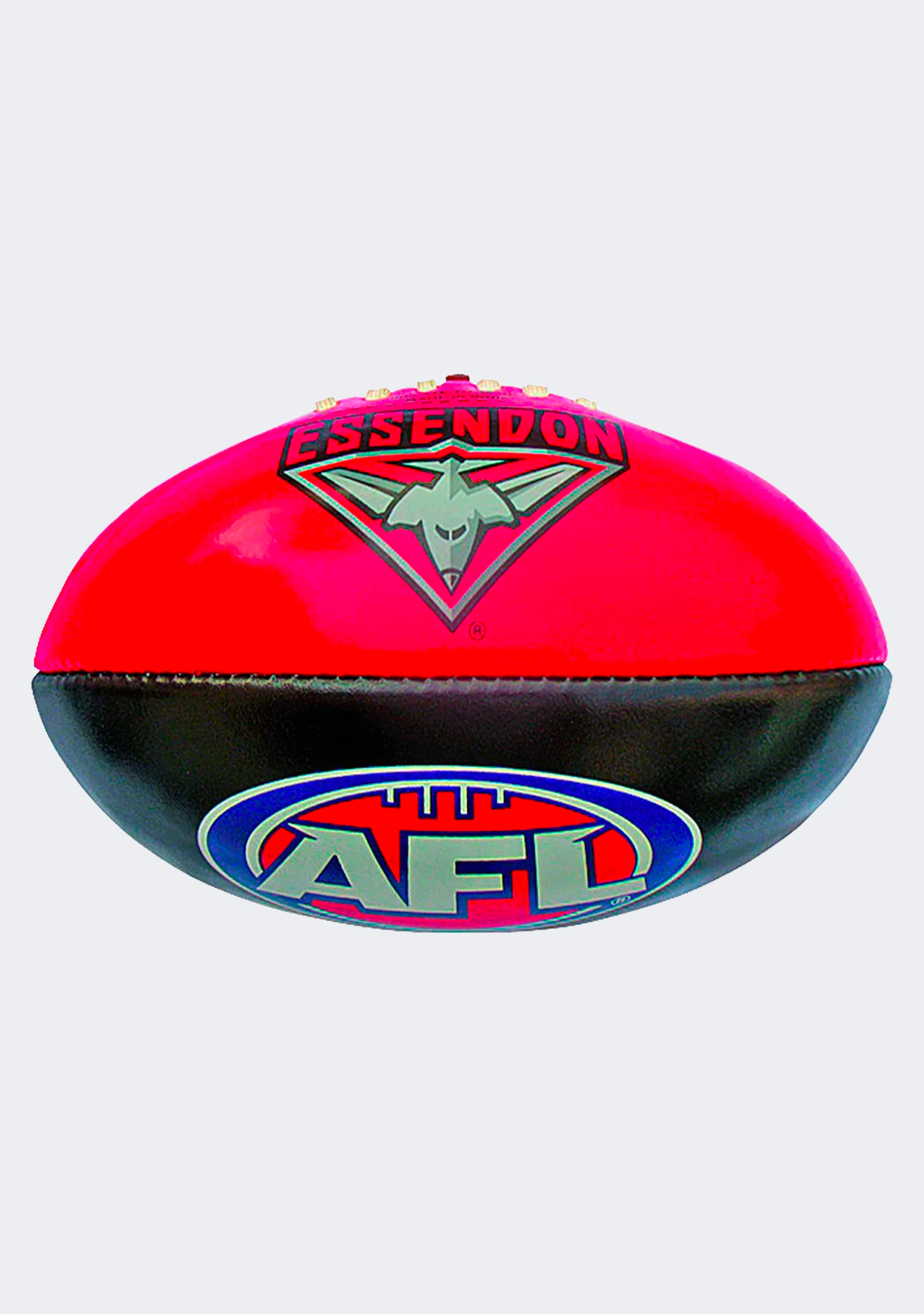 Burley PVC AFL Essendon Football 20cm - Durable Training & Match Ball for Australian Rules Football - Perfect for Practice, Games, and Collectibles