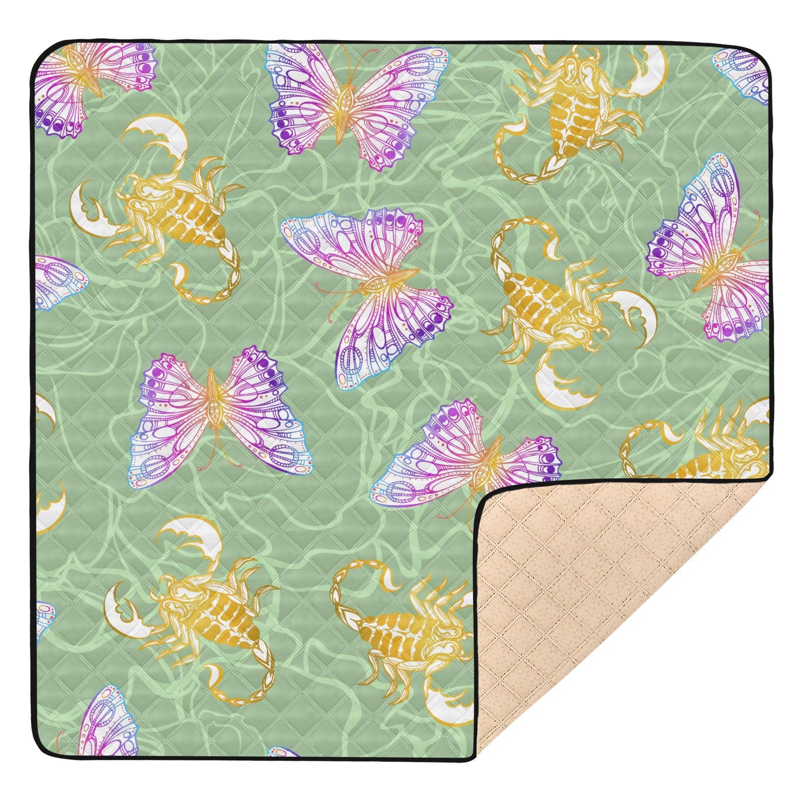 Butterflies and Scorpions Large Baby Playmat - 50