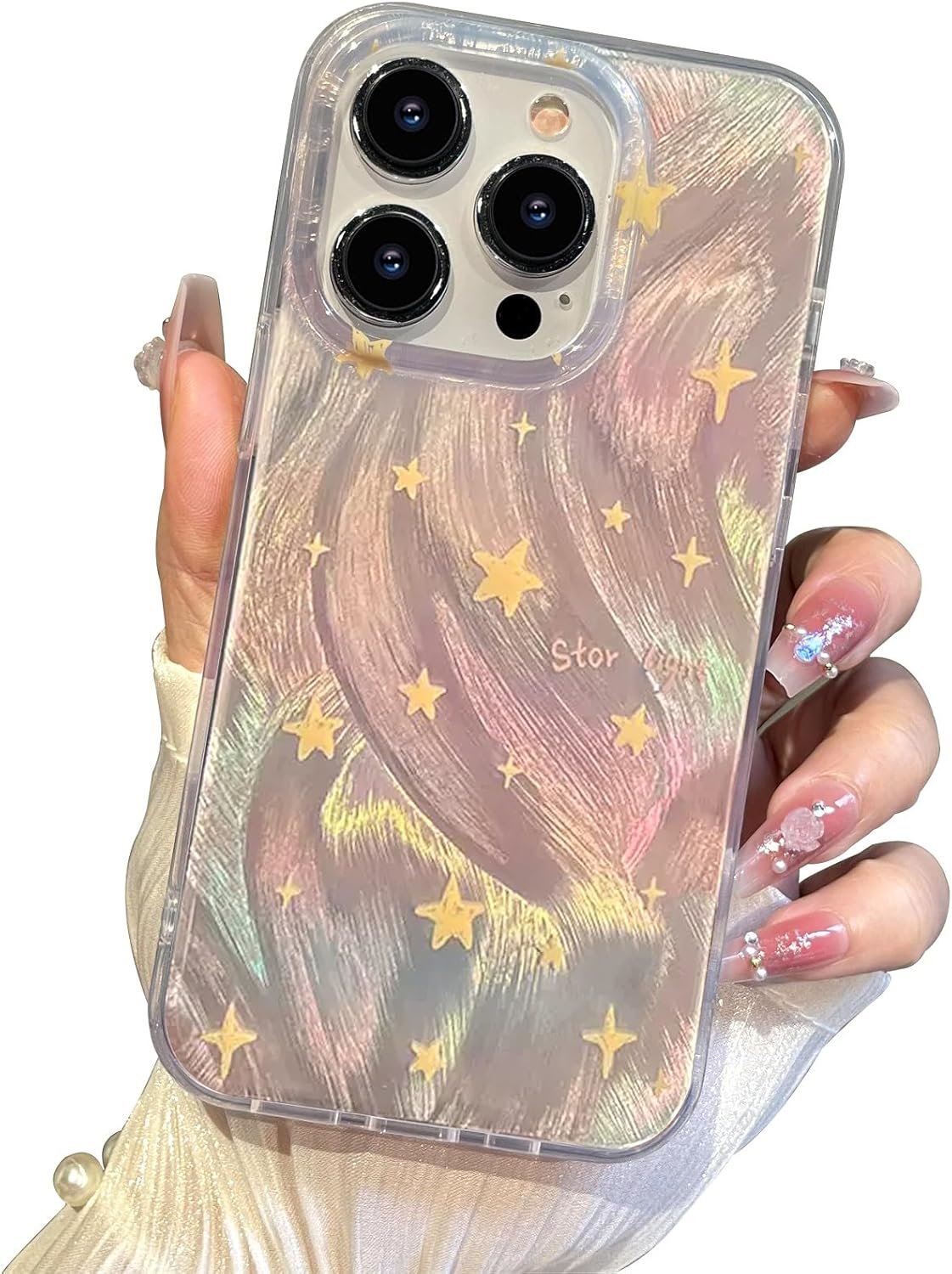 Shiny Silver Butterfly iPhone 16 Case - Trendy Cute Slim TPU Shockproof Protective Cover for Women Girls | Perfect for Everyday Use, School, Work & Travel