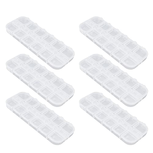 10-Pack Heavy Duty Plastic Nail Storage Boxes - Waterproof Jewelry Organizer for Nail Polish, Rings & Accessories - Perfect for Salons, Travel & Home Organization